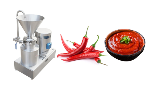 Chili Colloid Mill Máy thép không gỉ SUS 304 gia vị ớt Colloid Mill From Brightsail