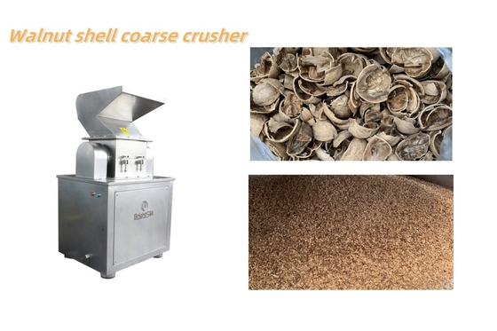 Thép không gỉ Walnut Shell Crusher thô Walnut Shell máy nghiền máy xay thực phẩm bột làm bằng CE