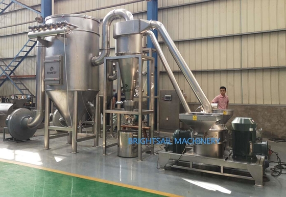 Máy bột hạt cao su thép không gỉ SUS304 2500 Mesh 100 - 4000 Kg/H
