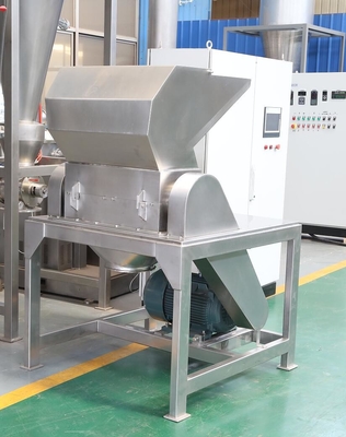 Công nghiệp thép không gỉ Ginger thô Crusher thành hạt gia vị thô xay