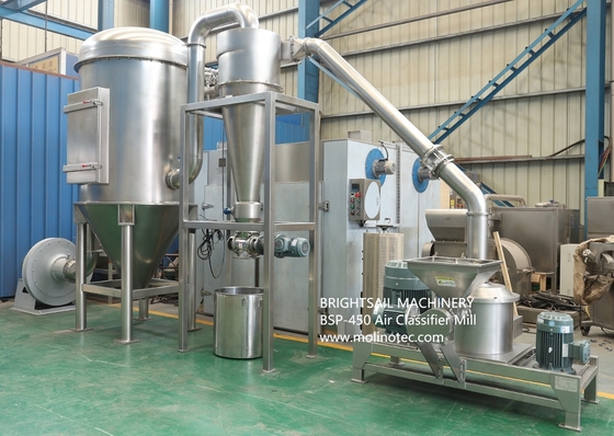 BSP máy phân loại không khí máy xay cho thảo mộc bộ bột gia vị máy xay bột từ Brightsail