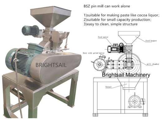 Cây giống bánh pin Mill máy nghiền ống kính rộng pin với thép không gỉ hạt giống bánh bột nghiền máy